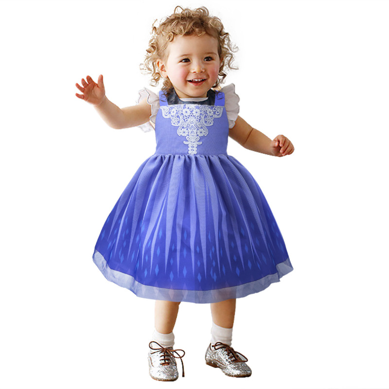 Children Princess Vest Apron Lace Gauze Painting Eating Waterproofing Grease Proofing Antifouling Smock Cute Kids Bib