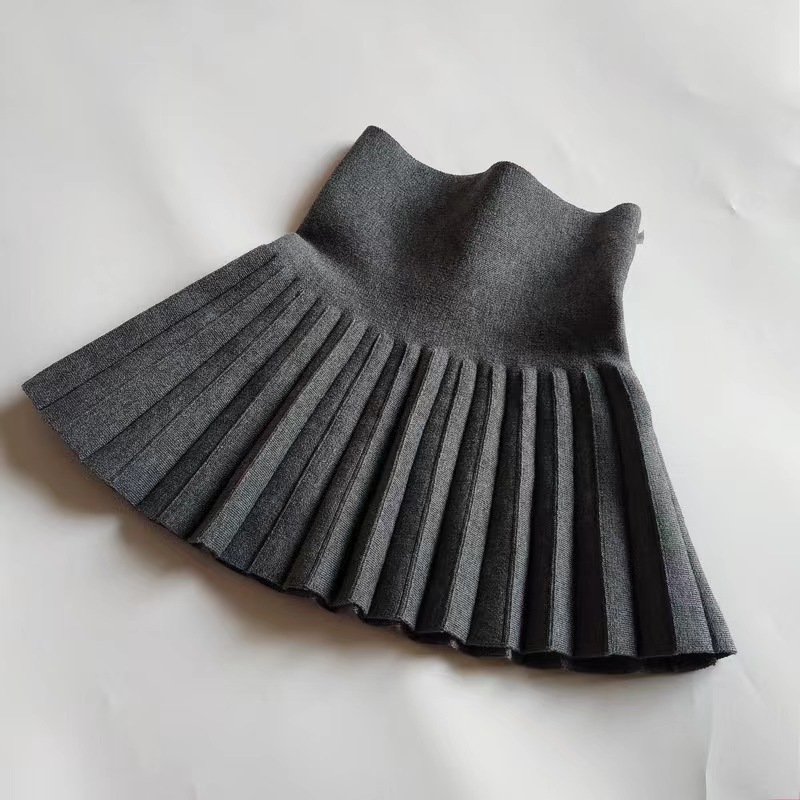 Conyson  Baby Toddler Children's Clothing School Girls Knit Skirt Bottoming Princess Pleated Skirts For Kids Children Clothes