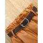 Conyson Autumn Winter Girls Clothes Set Children Knitted Shirt Pu Shorts 2pcs Clothing Set Fashion 2022 Girls Outfit