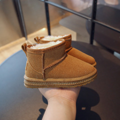 Conyson wholesale rts infant kids korean fashion designer toddler child solid velvet shoes winter Newborn baby girl Martin boots