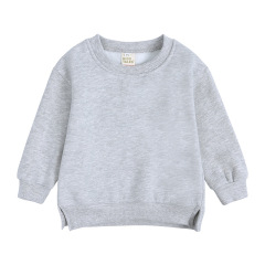 Conyson Wholesale Private Label Sweat Casual Custom Unisex Cotton Long Sleeve High Quality Sport T-shirt Solid Color Kids Shirt
