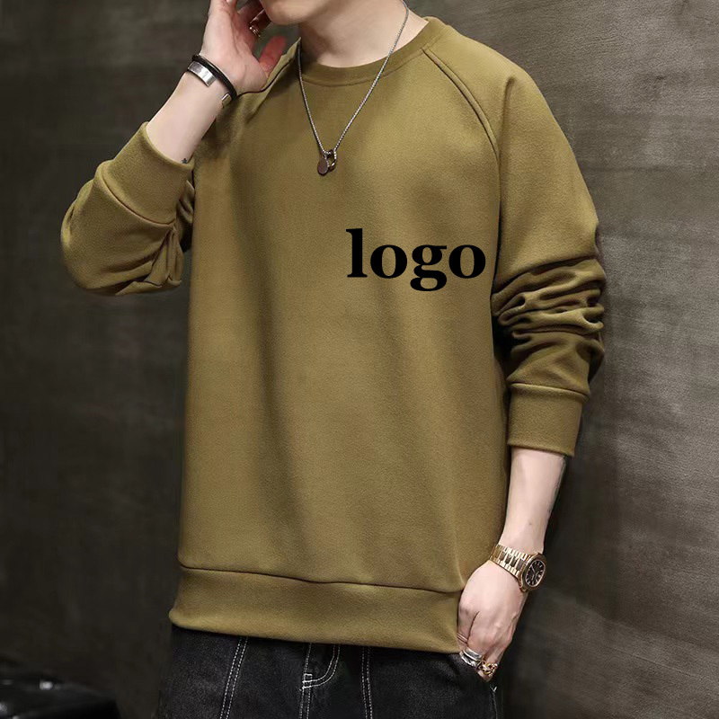 Conyson Custom Logo 280gsm High Quality Plain White Pullover Sweatshirts Oversized Drop Shoulder Blank Men's Plaid Hoodie Shirt