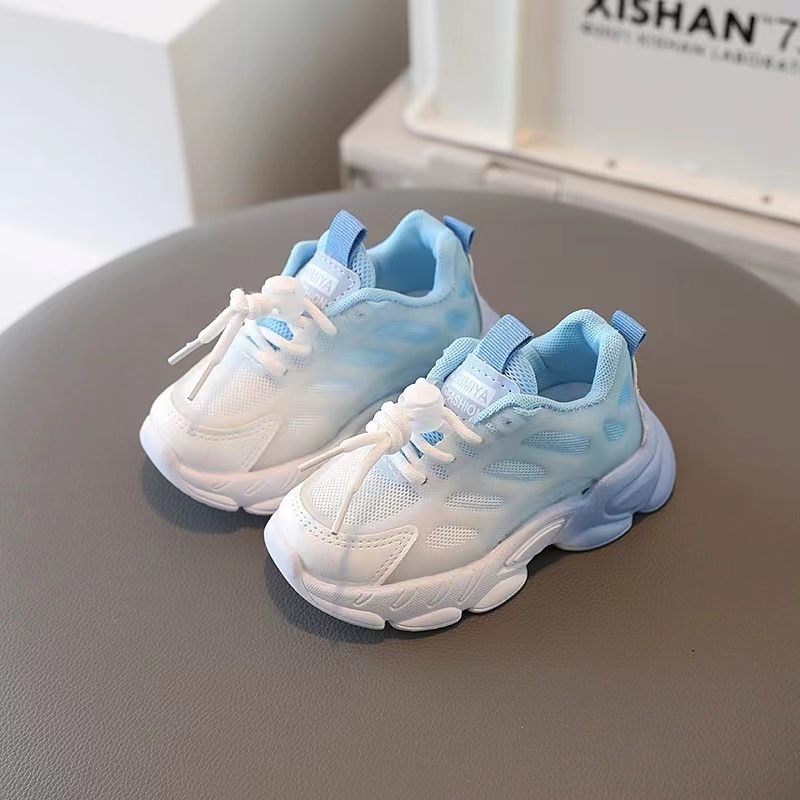 Conyson 2023 Summer Breathable Light Boys Girls Fashion Sneakers Kids' Cheap Solid Color Soft Bottom School Sport Casual Shoes