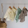 Conyson Wholesale High Quality New Autumn baby romper Solid Cotton Long Sleeve Infant Baby sweatshirt Romper