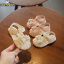 Conyson Summer New Baby Children Princess Soft Leather with Bow Prewalker Fashion Kids Trendy Rolling Casual Kids Girls Sandals