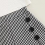 Conyson Wholesale Autumn Puff Sleeve White Top+Plaid Short Fashion Baby Girls Matching Suit 1-6 Years Girl Kids Clothing Sets