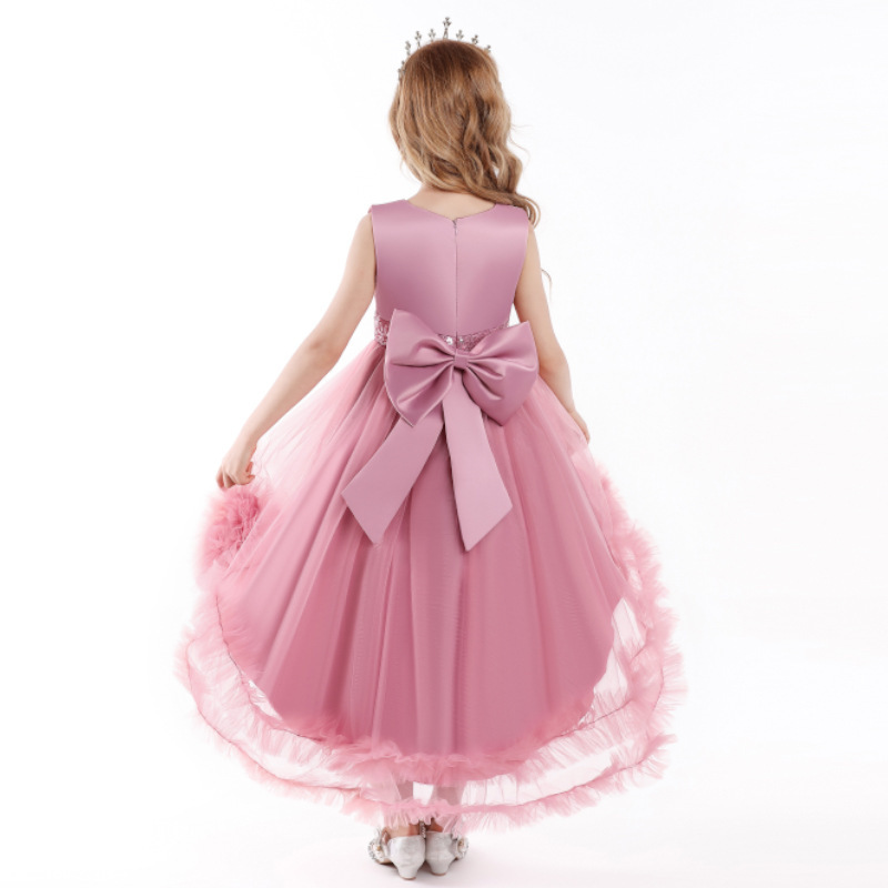 New Style Party 2021 New Style Birthday Dresses Evening Wedding Dress Sequin Lace Bouffant Dresses Kids Princess