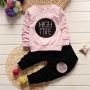 Conyson New Style Girls' Korean Set Toddler kids long sleeve Clothing Sets Girl 2 Piece Outfits baby clothes sets