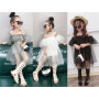New Style Girl Skirt Dress Off-the-shoulder Mesh Fairy Girl Summer Clothes Pure Cotton Girls Skirt