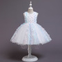 Conyson high quality korea boutique summer sleeveless floral Baby Birthday tie-dye ball gown Kid Girl petal Princess Party Dress