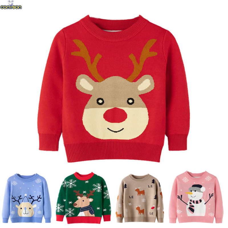 New kids girls Solid Color Knitted Pullover Sweater Candy Color Sweater Pullover Loose Children Casual Sweater Pullover