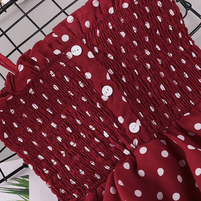 High Quality Knitted 100% Cotton Knee-Length Layered Dress Children Kids Apparel Girl Dress