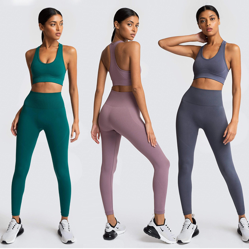 Conyson Wholesale Custom Clothing Ladies Gym Fitness Sports Workout Casual Clothes Suit Seamless Women Active Wear Yoga Set