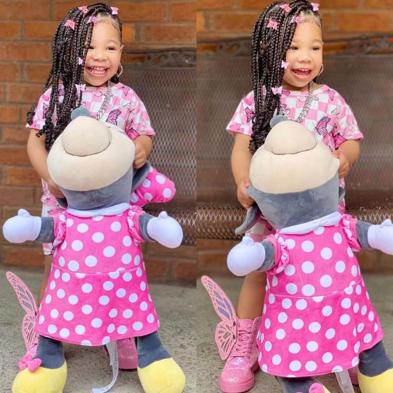 Conyson Baby Girls Cute Butterfly Print Suit Short Biker Leopard Print Summer Clothing Set Outfits For Kids Designer Clothes