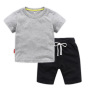 Custom Made Logo Kids Clothing Sets Fashion 2pcs Kids Clothes Set Kids Short Set