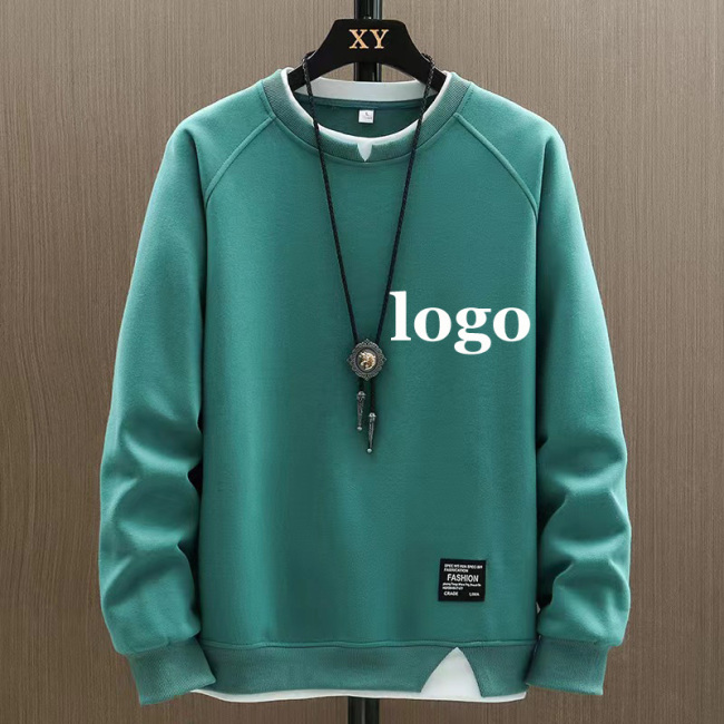 Conyson Latest Design Custom Logo Printing Blank Spring Autumn Wholesale O-neck Hoodie Sweatshirts Men's Pullover Hoodies