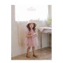 Conyson Hot Wholesale Summer Cotton Sleeveless Korean Style Shirring Design 3-8 Years Kids Clothing Girls Lace Tulle Dresses