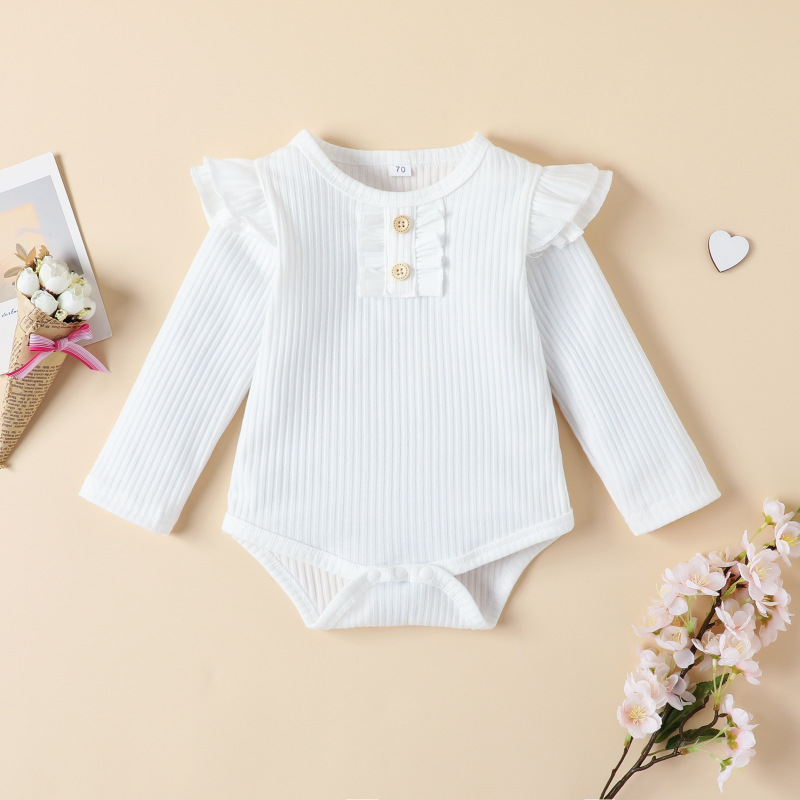 Conyson Newborn Baby Floral Clothes Set Infant Girls Ruffle Shirt Pants 2pcs Outfit Cotton Toddler Girls Flower Clothing Sets