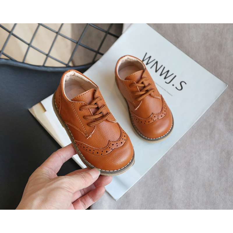 Conyson New Spring Autumn Children Leather Shoes for Boys Girls Casual Shoes Kids Soft Bottom Casual Outdoor Shoes Baby Sneakers
