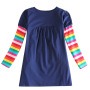 High Quality Winter Soft And Comfortable Toddler Clothes Long Sleeve Organic Cotton Girl Child Dresses for kids 2-8 years