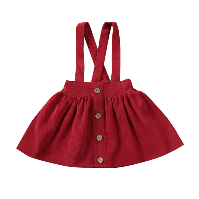 Washable Quick Dry Ruffle Woven A-Line Kids Children Girls Knee-Length Short Skirts