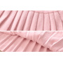 Latest Winter Baby Girl Clothing Knitted Bow Sweater Pleated Half Skirts Two Pieces Suits Casual Lovely Sweet Dress Sets