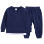 Kids Clothing Sets Custom Logo Patchwork Boys Girls Unisex Casual Clothes Jogger Set Sweat suit Tracksuit 2 Piece Sets