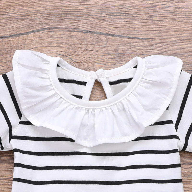 Summer new pretty baby short sleeved top jean strap skirt clothing set baby girl fashion  clothes outfits