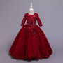 Girl Dresses Kids Fancy Formal Party Long Gown Irthday Party Party Girl Ball Gown