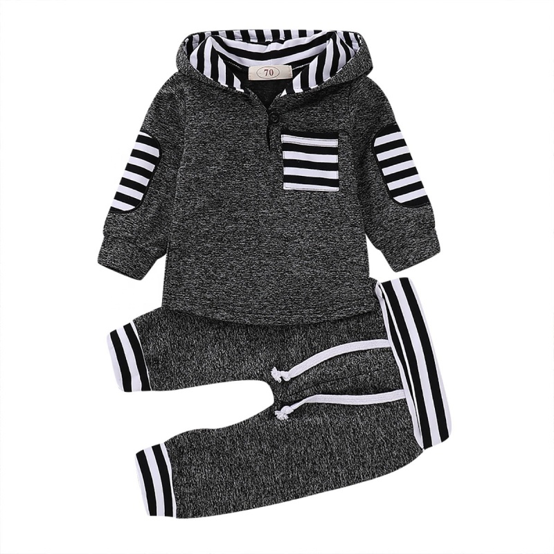 Manufacturer Discount Children's Warm Suit Long Sleeve Hot Selling Clothes Set Boy Toddler Applique Outfit