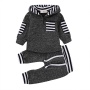 Manufacturer Discount Children's Warm Suit Long Sleeve Hot Selling Clothes Set Boy Toddler Applique Outfit