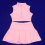 Summer Two Pieces Shorts Sets Skinny Sleeveless Hollow Out Tank Top Tennis Skirt Casual Solid Custom Women 2 Piece Set Clothing