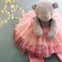 Girl Cotton Gradual Change Gauze Tutu Skirts Leggings Casual Patchwork Spliced Pants Baby Clothing