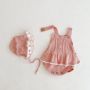 New Style Girl Baby Clothing Love Pattern Ruffles Patchwork Button Jumpsuits Knitted Sweater Romper Suits Cute Infant Playsuit