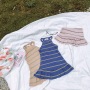 Conyson baby girls dress toddler summer 1-6years occasion sleeveless slip stripe dress fancy children party simple girls dress