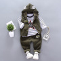 Hot sale New Products Toddler Boy Jacketskid Children's Baby long sleeve Clothing Sets Of 3 Pieces