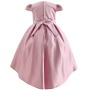 High Quality Kids Clothing Formal Trailing Birthday Puff Sleeve Knee-Length Party Wear Flower Dress Girl