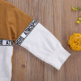 Conyson Wholesale Casual Kids Boys Clothing Sets Letter Printing Long Sweater Jogger Pants 2 Piece Boy Tracksuit Outfits