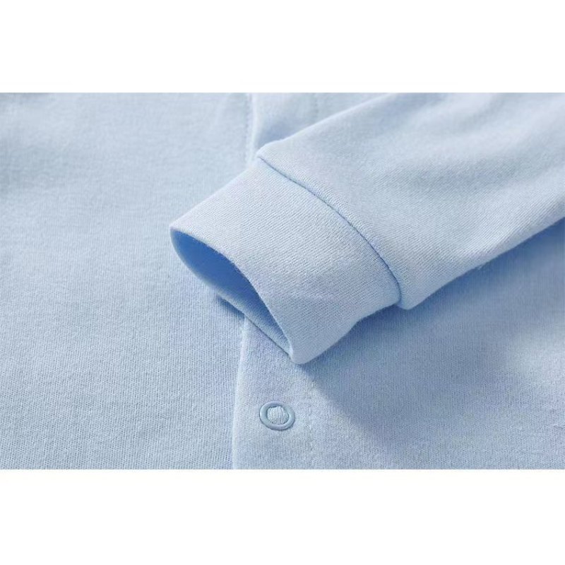 Conyson Hot Wholesale Spring Autumn Casual Style Orgnaic Cotton 0 to 1 Years Plain Long-sleeved New Born Baby Knitted Romper