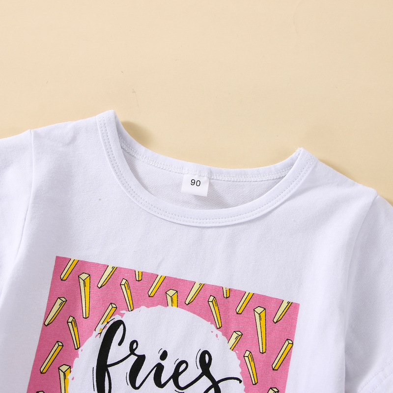 Conyson new arrive hot sale fashion Designer boutique short Sleeve children clothes Girl baby summer Kids wholesale Clothing Set