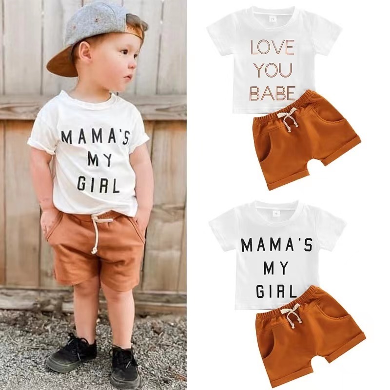 Conyson Summer Toddler Boys Polo Shirt+Shorts Sets Cotton Short Sleeves Stripe T Shirt Casual Baby Boy 2 pcs Suit Outfits