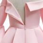 Conyson Formal Little Girls Princess Dress Off Shoulder Medium Sleeve Floral Dresses Zip Party Wear Kids Girl Evening Dress