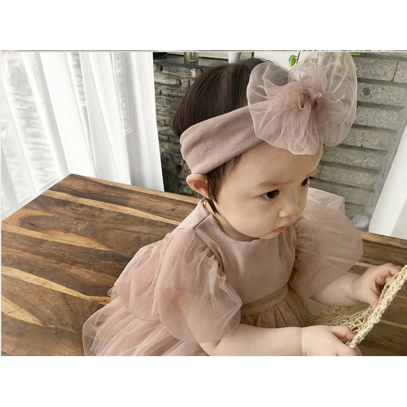 Conyson Wholesale Summer Fashion Dusty Pink Ruffled Princess Birthday Mesh Tutu Baby Girls Party Dresses