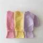 Conyson Casual Children Girls Clothes Sets Solid Sweater Flared Pants Two Piece Outfits Fashion Litter Girl Outfits