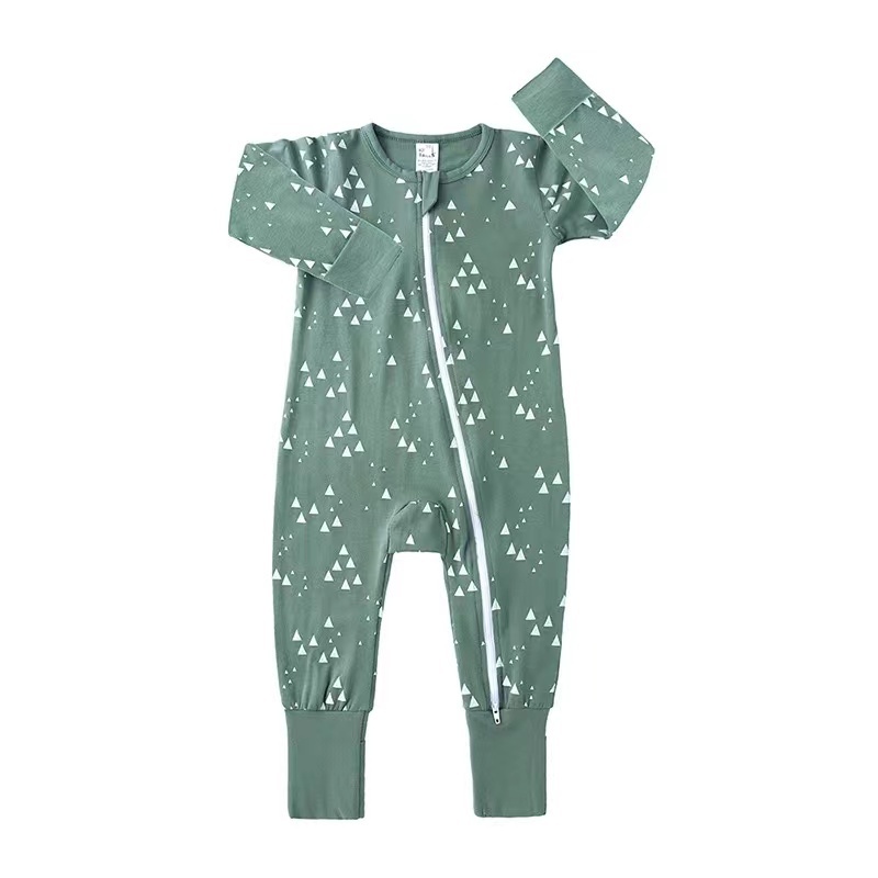 Conyson Hot Selling Spring Autumn Organic Cotton Cute Long Sleeves Zipper Knitted Children Clothing Vintage Baby Rompers
