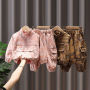 Conyson fashion Wholesale toddler casual suits Baby Clothes Kids pop boy girls zipper cotton clothing Tracksuits Sweatsuit Sets