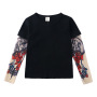 Conyson Bulk Custom Logo Unisex Children's Spring Boy T-shirts Vest Long-sleeved Splicing Hip Pop Style Tattoo Arm Boy Shits