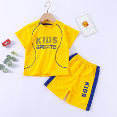 Conyson New Kids Boys Short Sleeve Basketball Jersey Summer Sets Children Two Piece Vest +Shorts Clothes Set Boy Sport Set