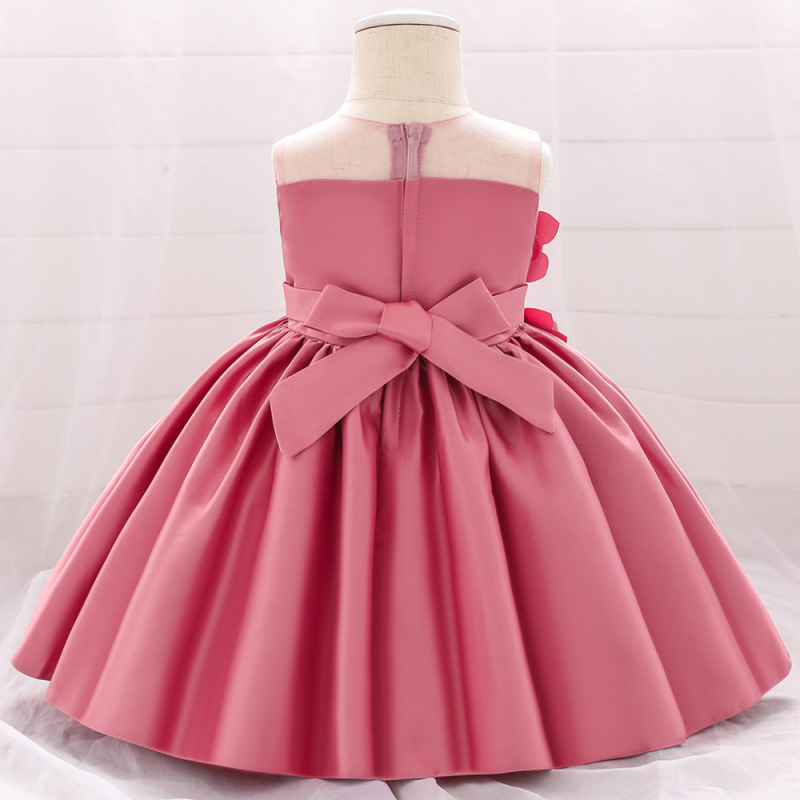 CONYSON rts hot sale korean boutique fashion toddler baby kids big girls birthday clothing princess flower night party dresses