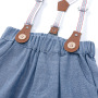 Conyson Wholesale Best Quality Spain Organic Vest Newborn T-shirt Bow Infant Suspender Cute Cloth Short Sleeve Baby Boy Romper